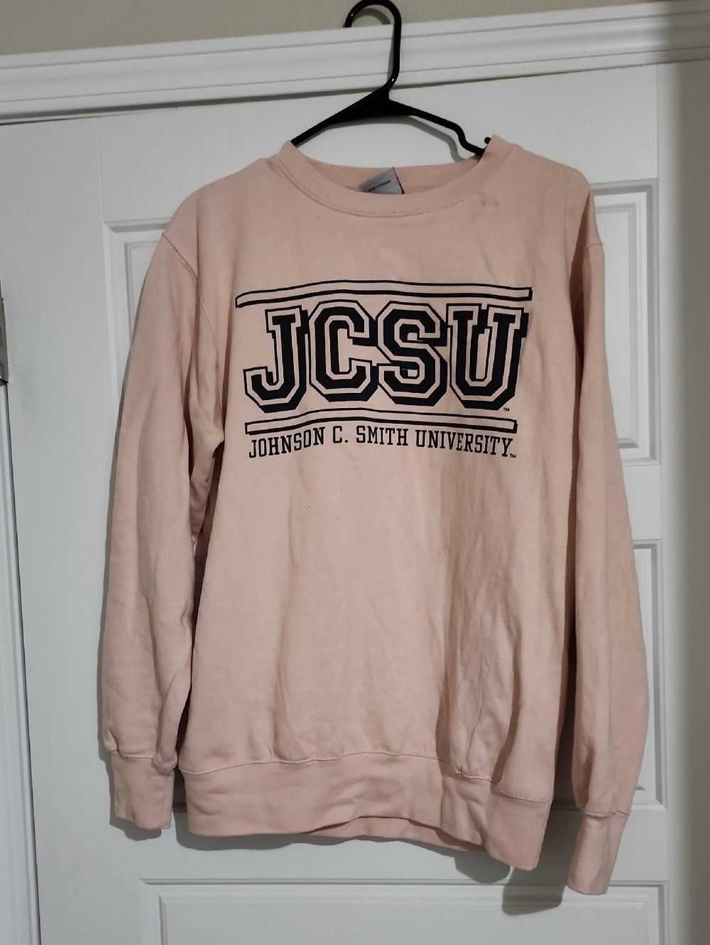 Johnson C. Smith University JCSU Crewneck Sweatshirt - Light Pink